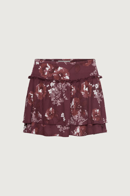 FLORAL PRINT MINI SKIRT