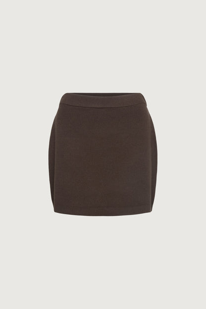 KNIT MINI SKIRT