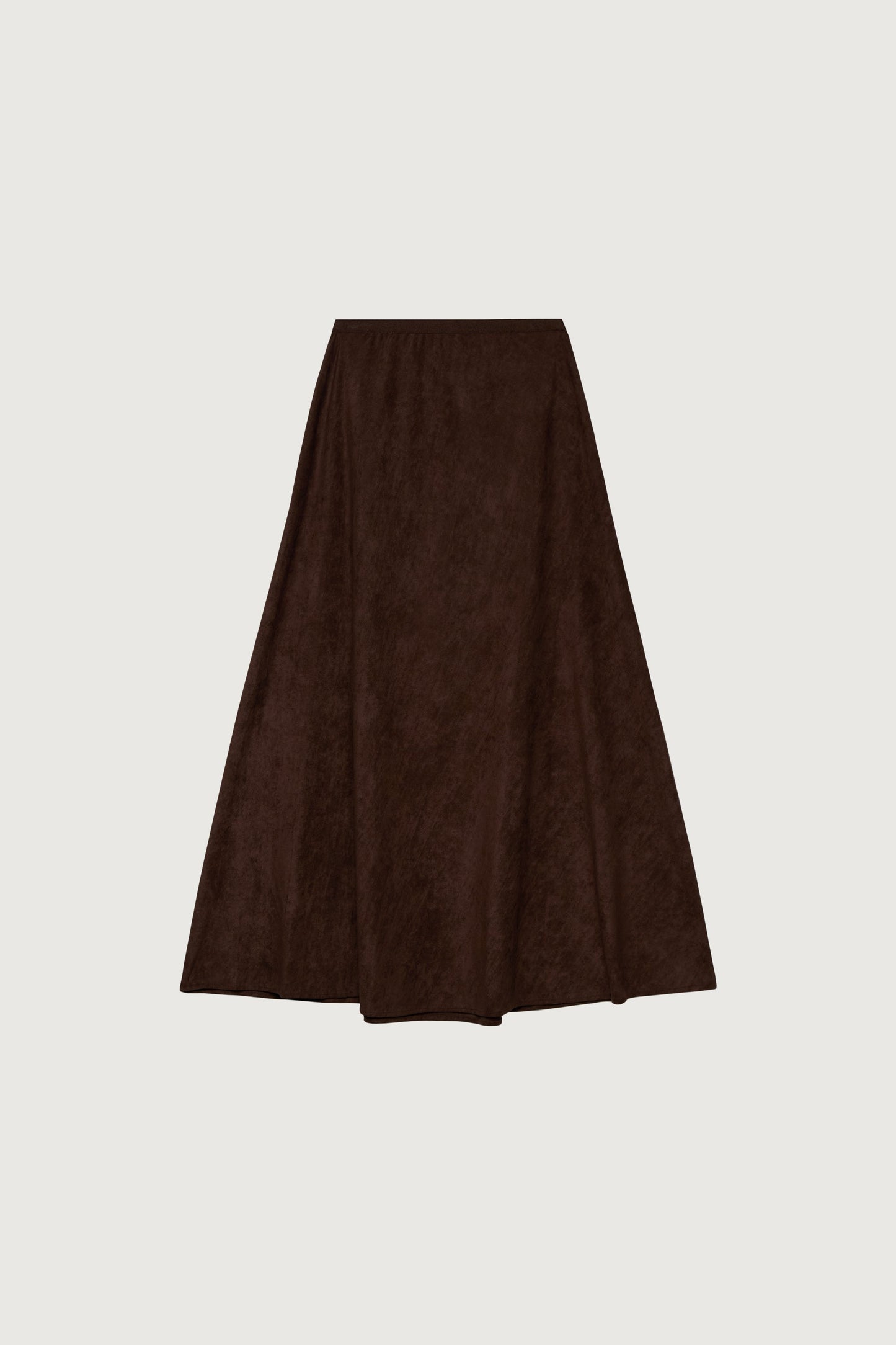 SUEDE EFFECT MIDI SKIRT