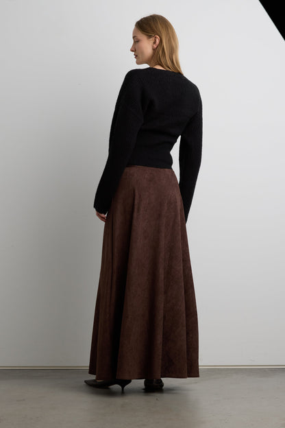 V-NECK WRAP SWEATER