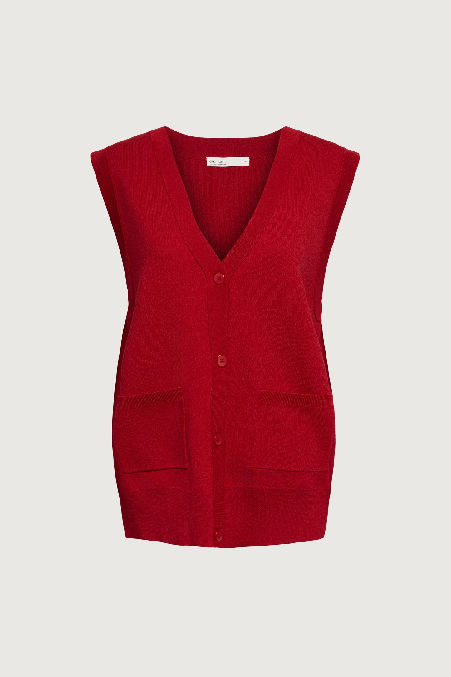 BUTTON FRONT SWEATER VEST