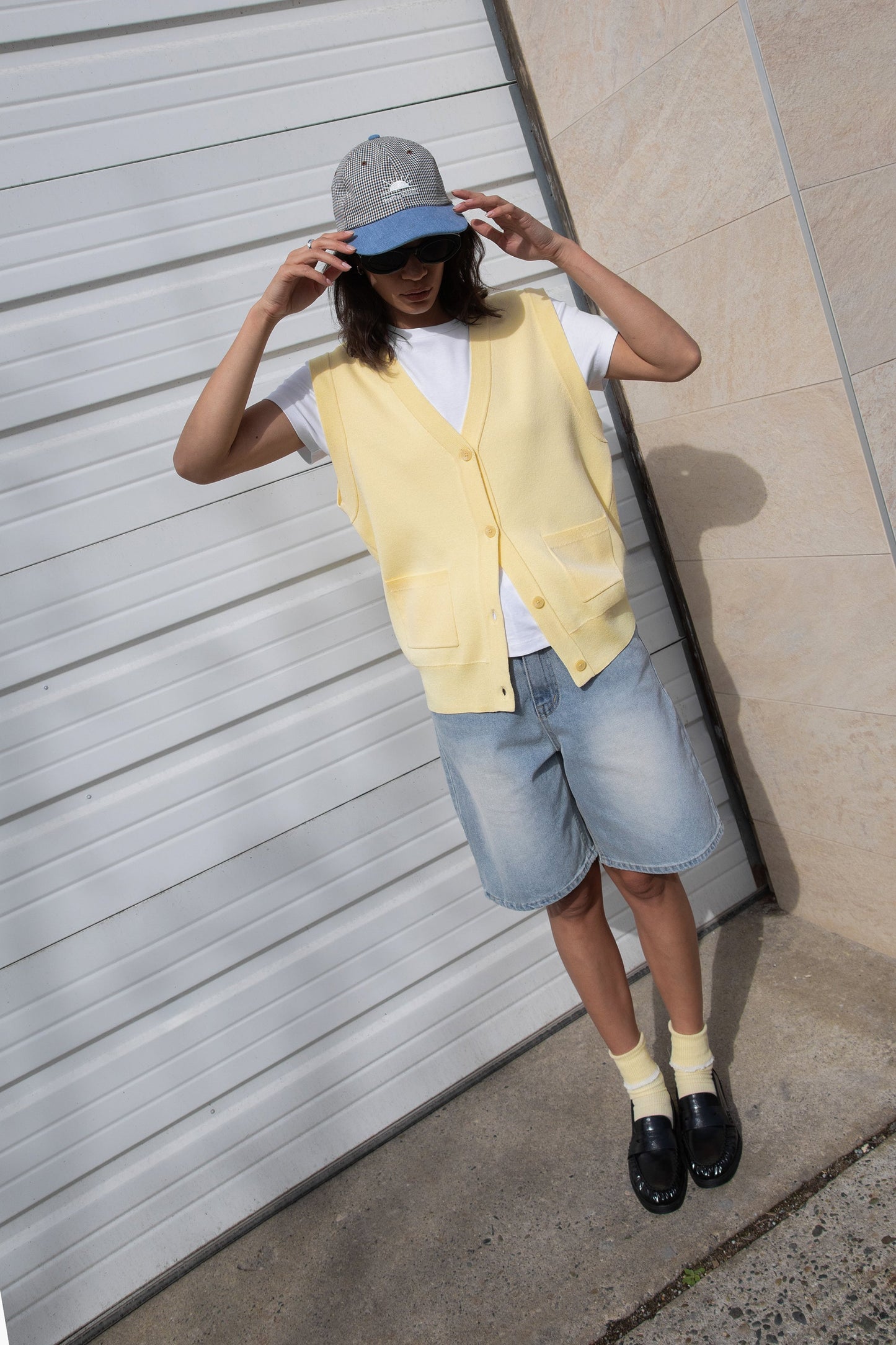 BUTTON FRONT SWEATER VEST
