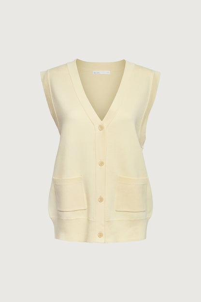 BUTTON FRONT SWEATER VEST