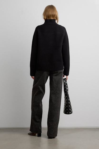 SOFT BRUSHED TURTLENECK SWEATER