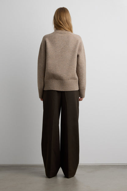 SOFT BRUSHED TURTLENECK SWEATER