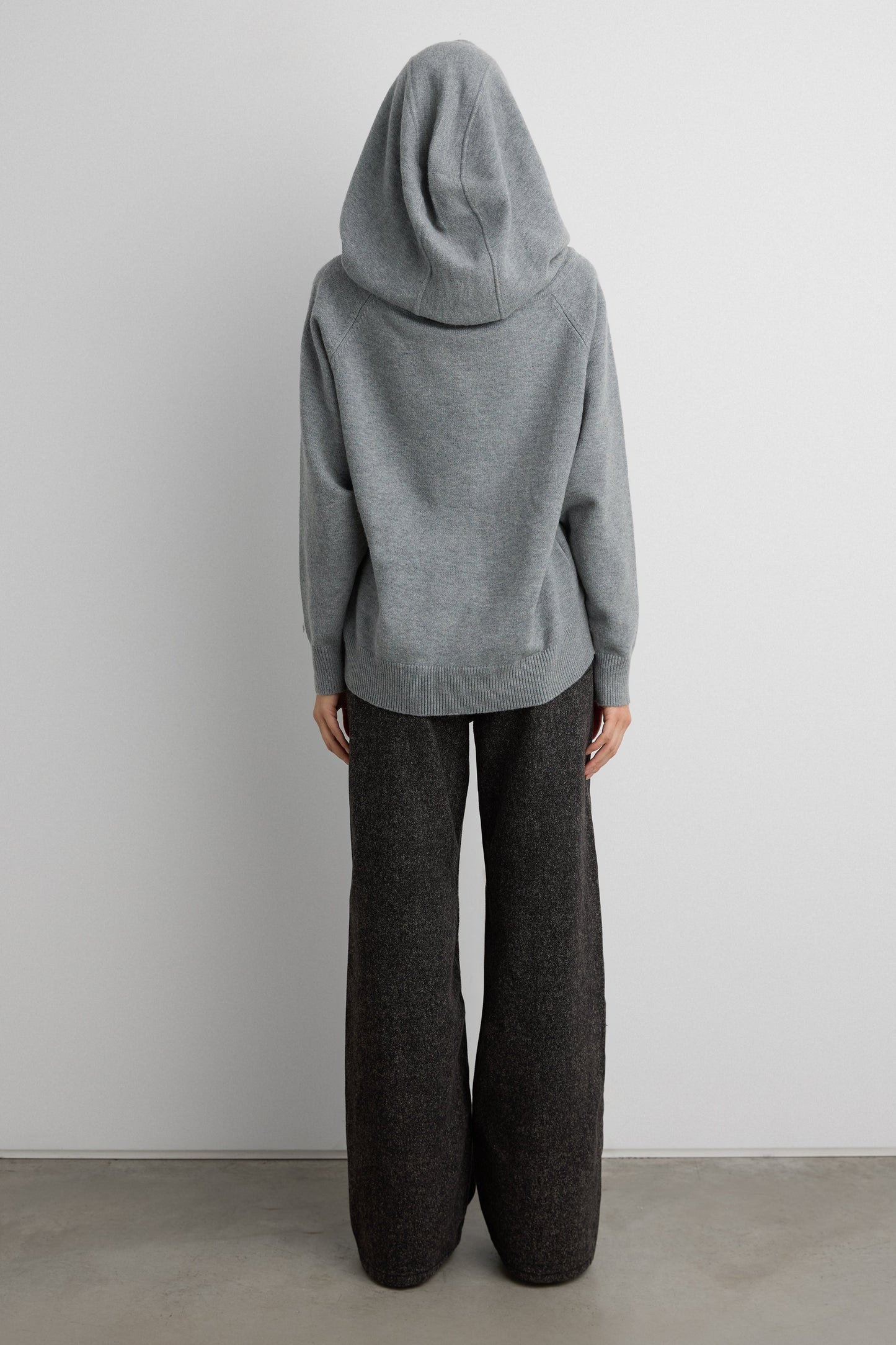 OFF THE SHOULDER SLOUCHY SWEATER HOODIE