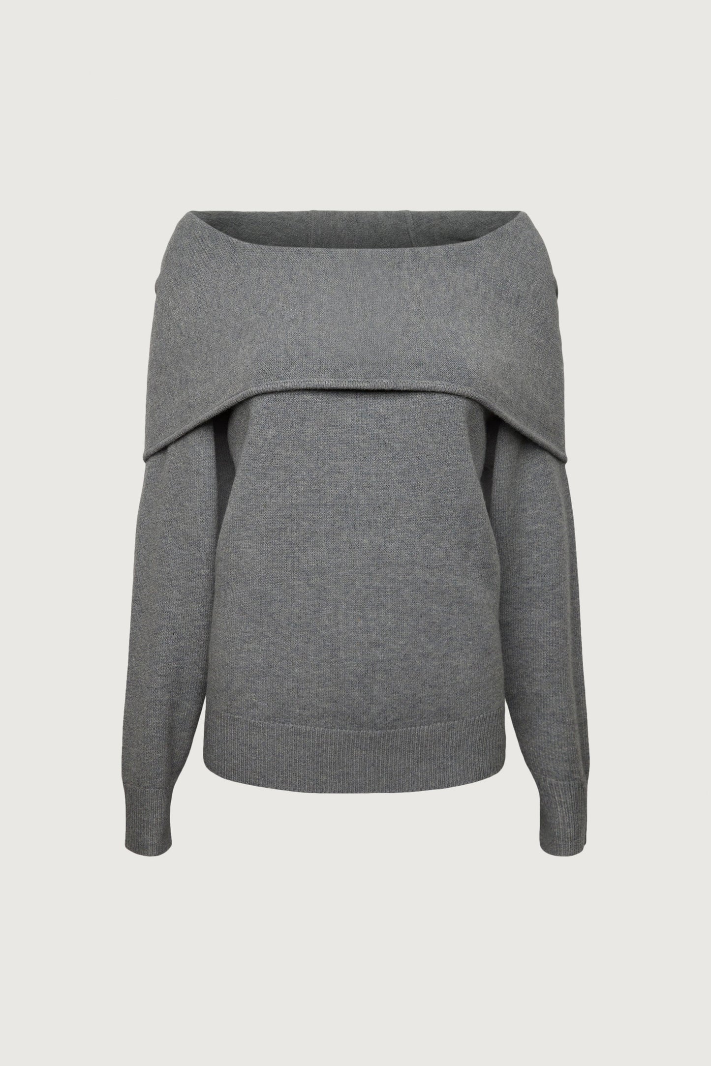 OFF THE SHOULDER SLOUCHY SWEATER HOODIE