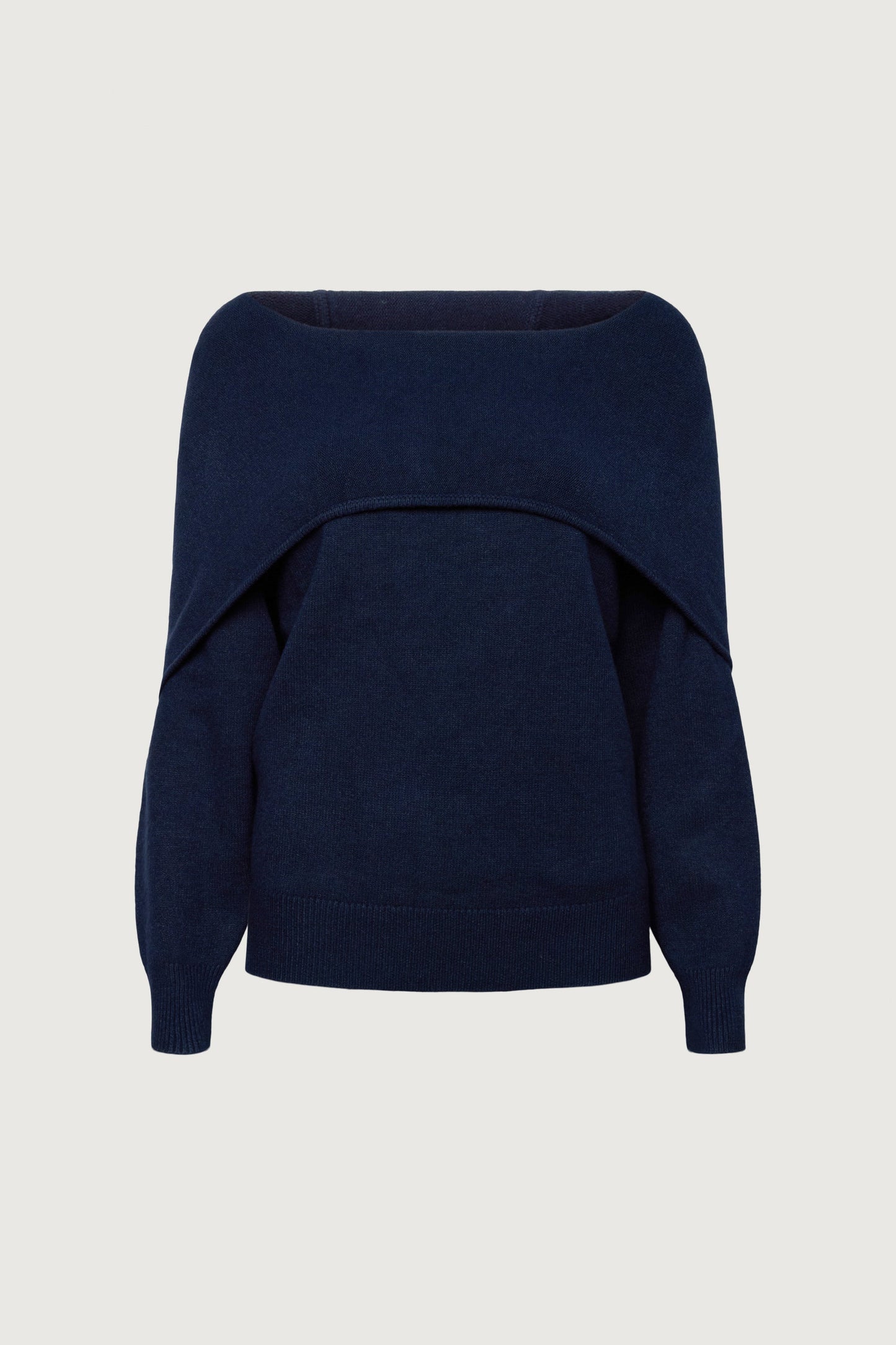 OFF THE SHOULDER SLOUCHY SWEATER HOODIE