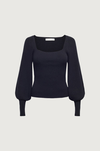 SQUARE NECK SWEATER