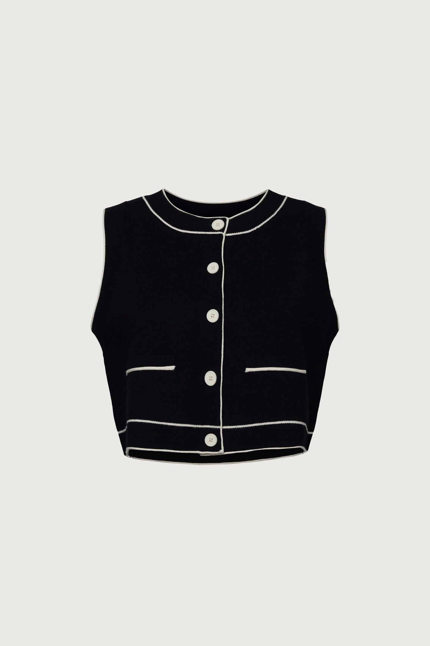 BUTTON UP SWEATER VEST