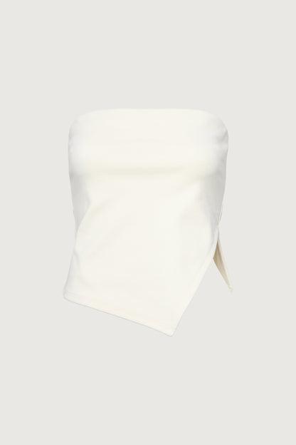 CROPPED TUBE TOP WITH SIDE SLIT