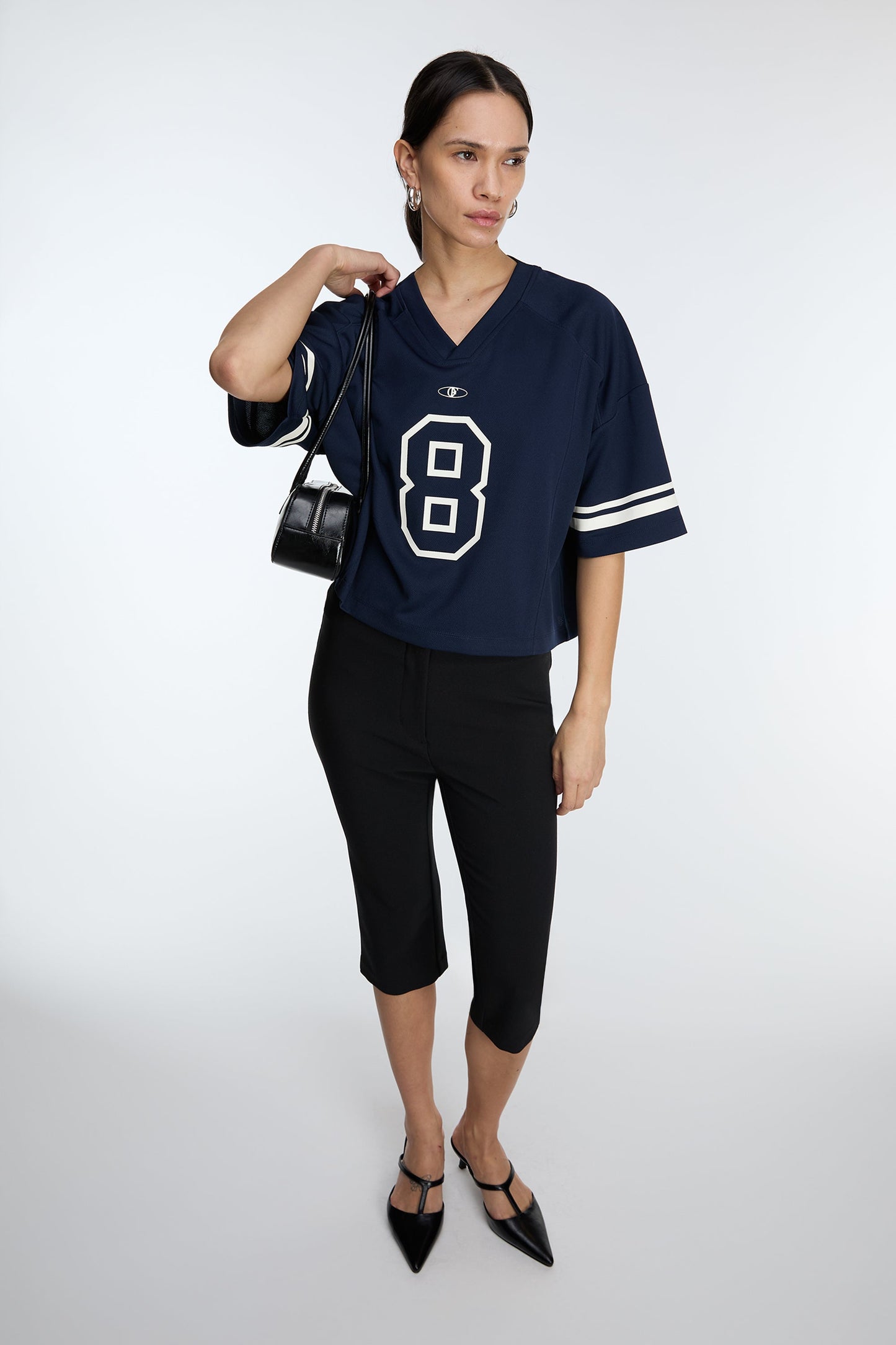 SHORT SLEEVE V-NECK JERSEY