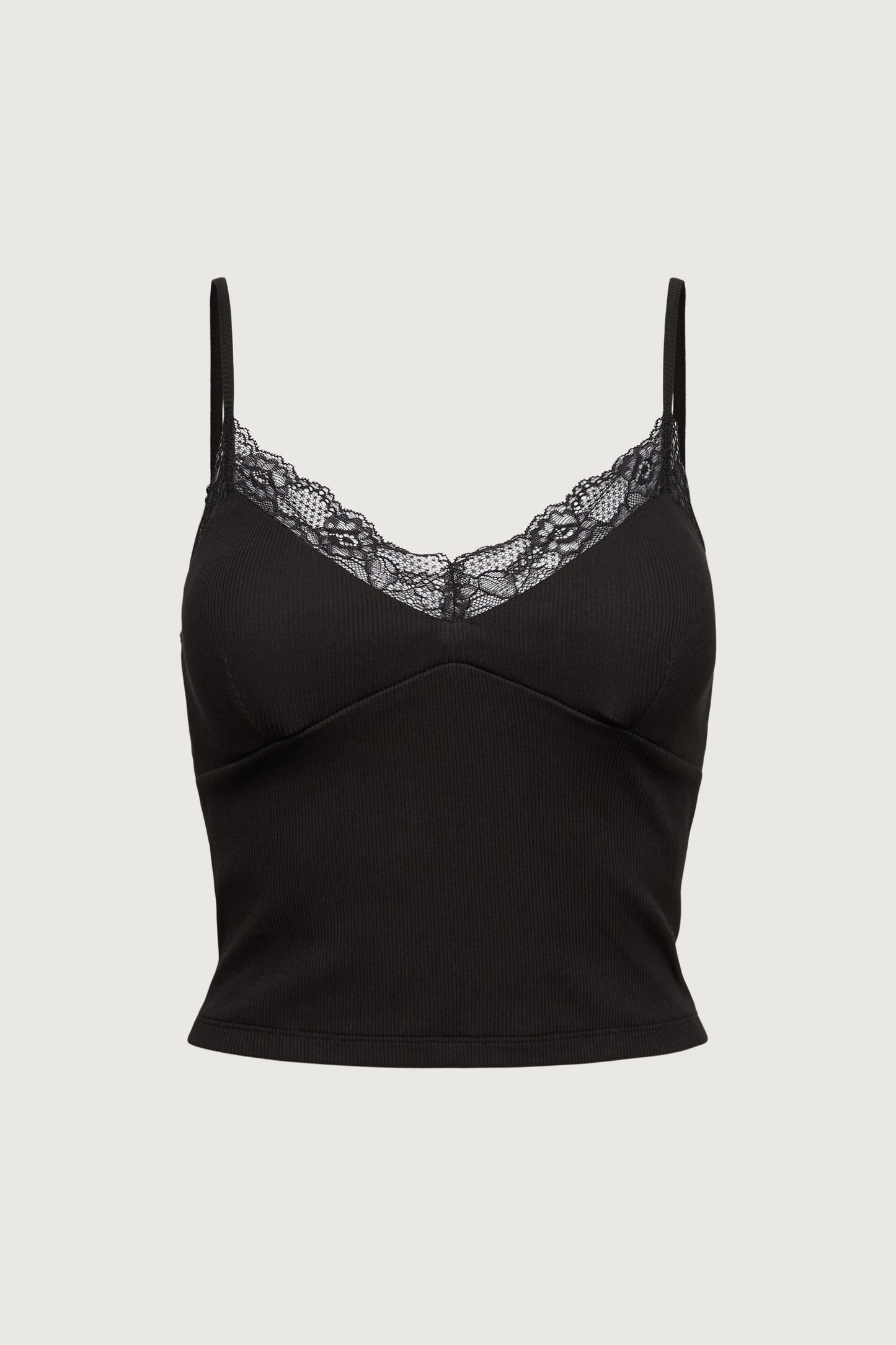 PADDED LACE TRIM CAMISOLE TANK TOP