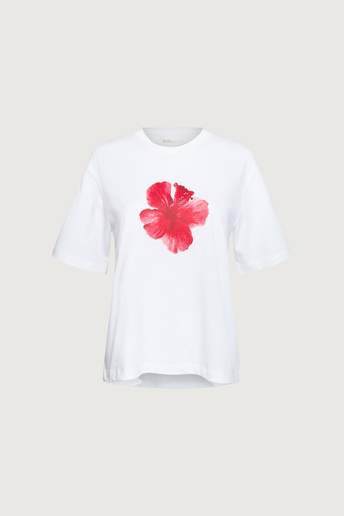 HIBISCUS GRAPHIC PRINT T-SHIRT