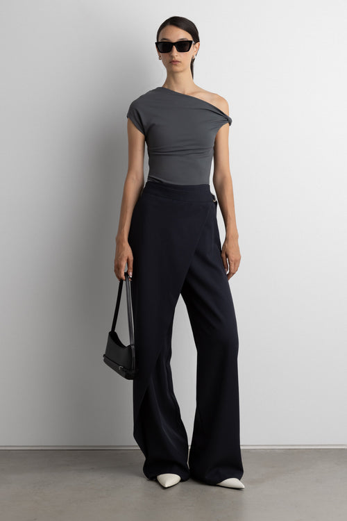 OFF SHOULDER TOP WITH SIDE TWIST DETAIL