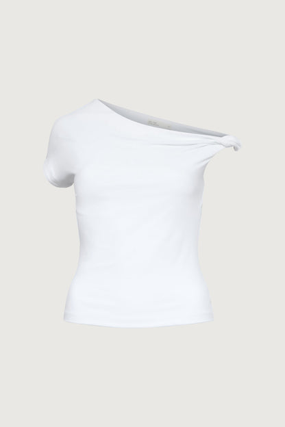 OFF SHOULDER TOP WITH SIDE TWIST DETAIL