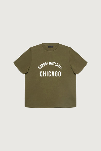 SUNDAY BASEBALL HEAVYWEIGHT CREWNECK T-SHIRT