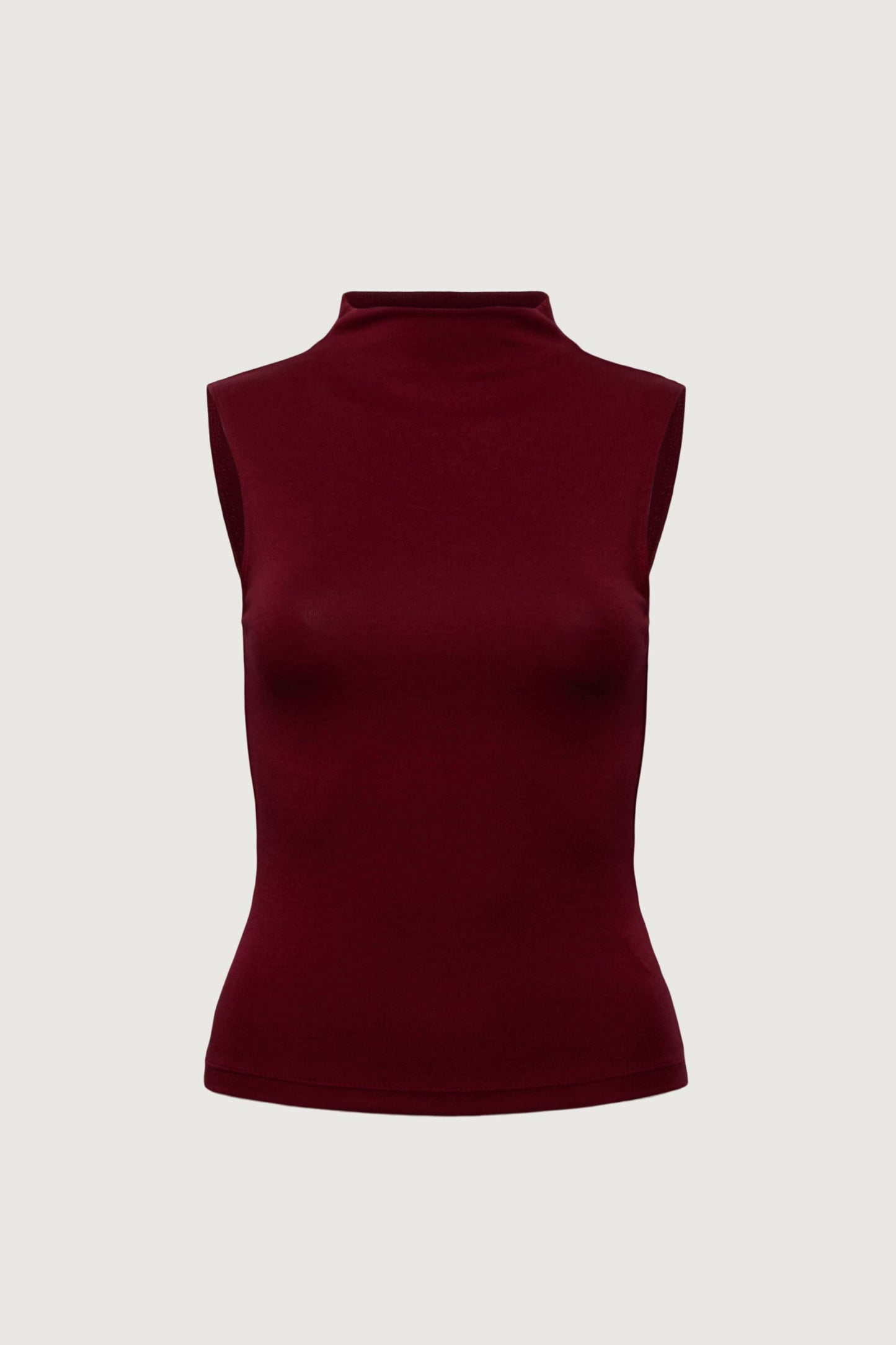 FITTED MOCKNECK TANK TOP