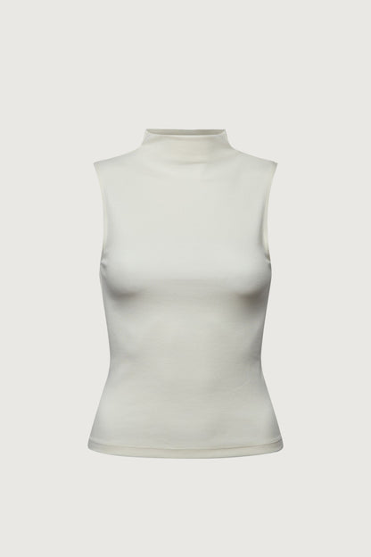 FITTED MOCKNECK TANK TOP