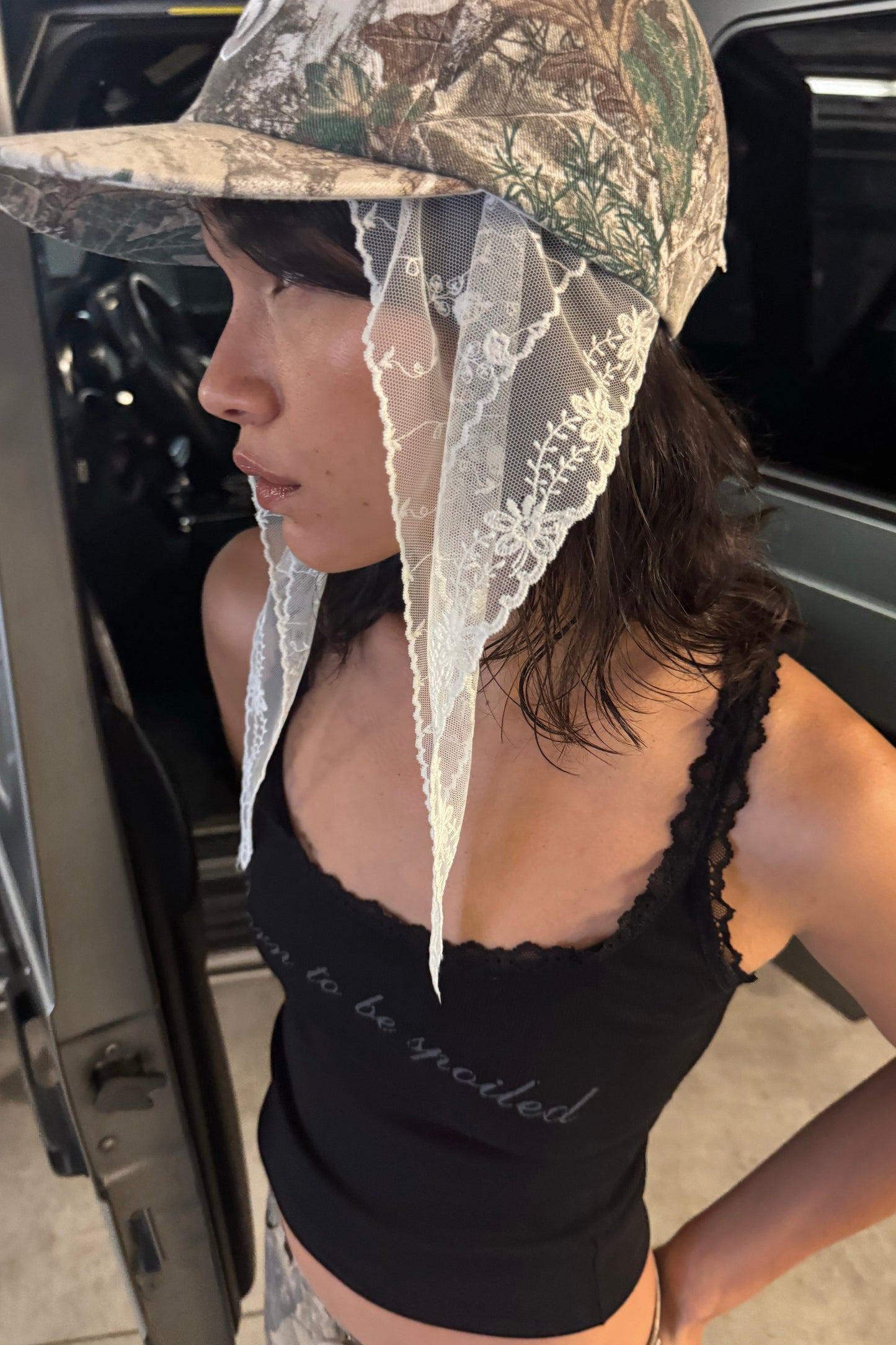 SPOILED LACE TRIM TANK TOP