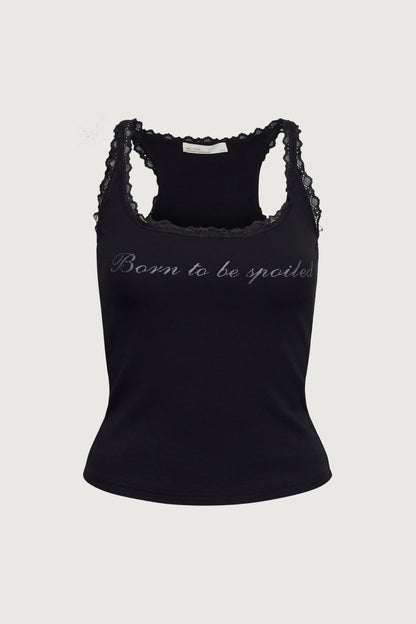 SPOILED LACE TRIM TANK TOP