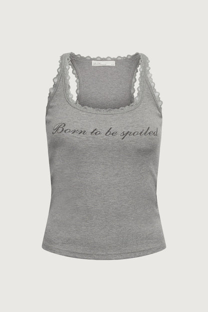 SPOILED LACE TRIM TANK TOP