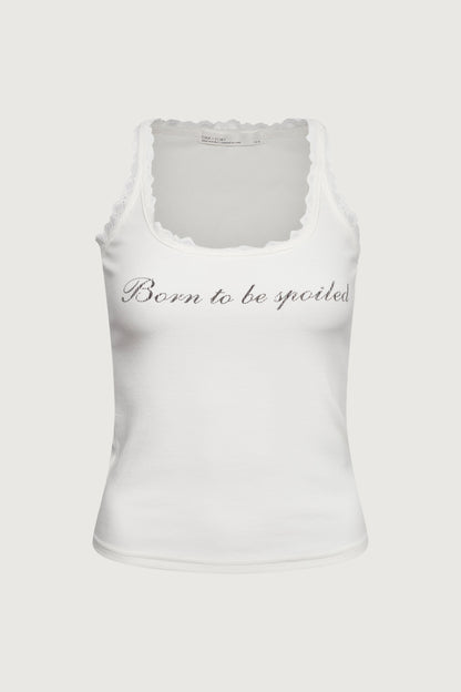 SPOILED LACE TRIM TANK TOP