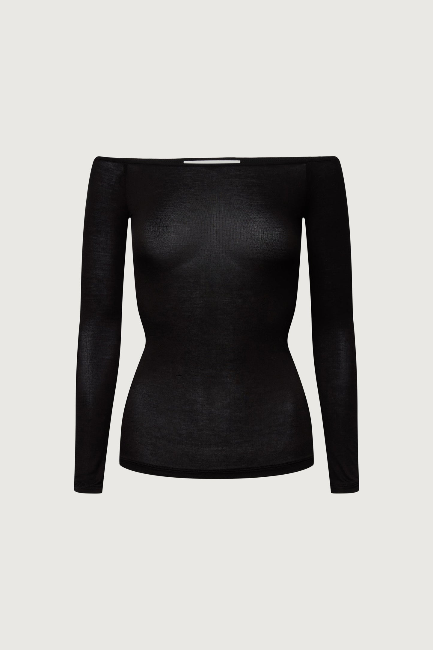 SHEER LIGHTWEIGHT OFF THE SHOULDER TOP