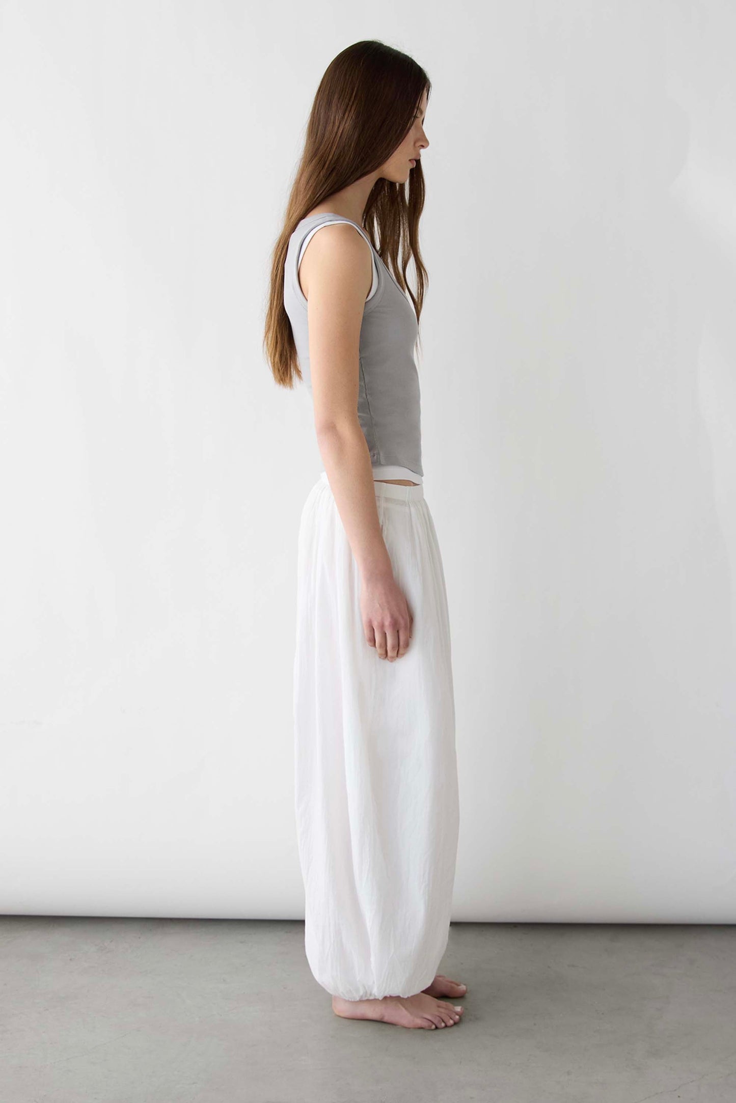 RIBBED SCOOPED NECK TANK
