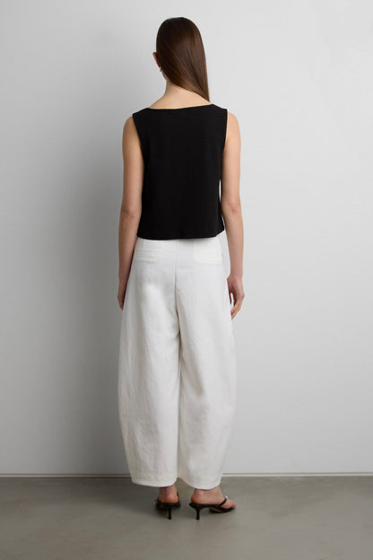 COTTON BLEND SLEEVELESS TANK TOP