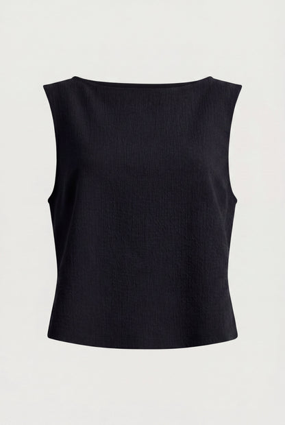 COTTON BLEND SLEEVELESS TANK TOP