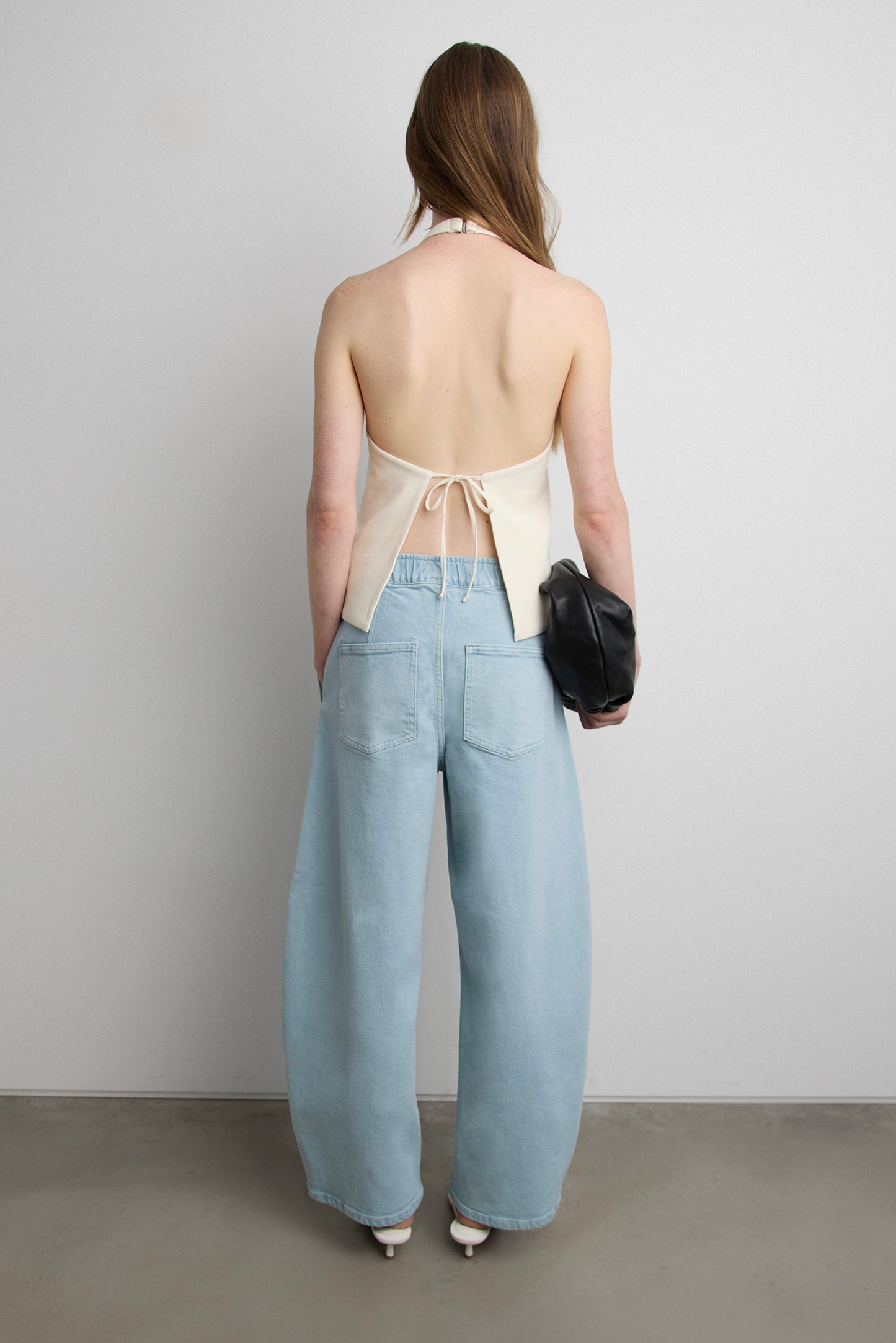 HALTER OPEN BACK TANK TOP