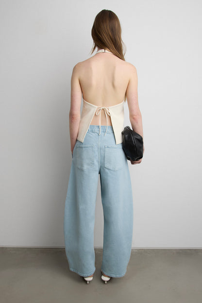 HALTER OPEN BACK TANK TOP