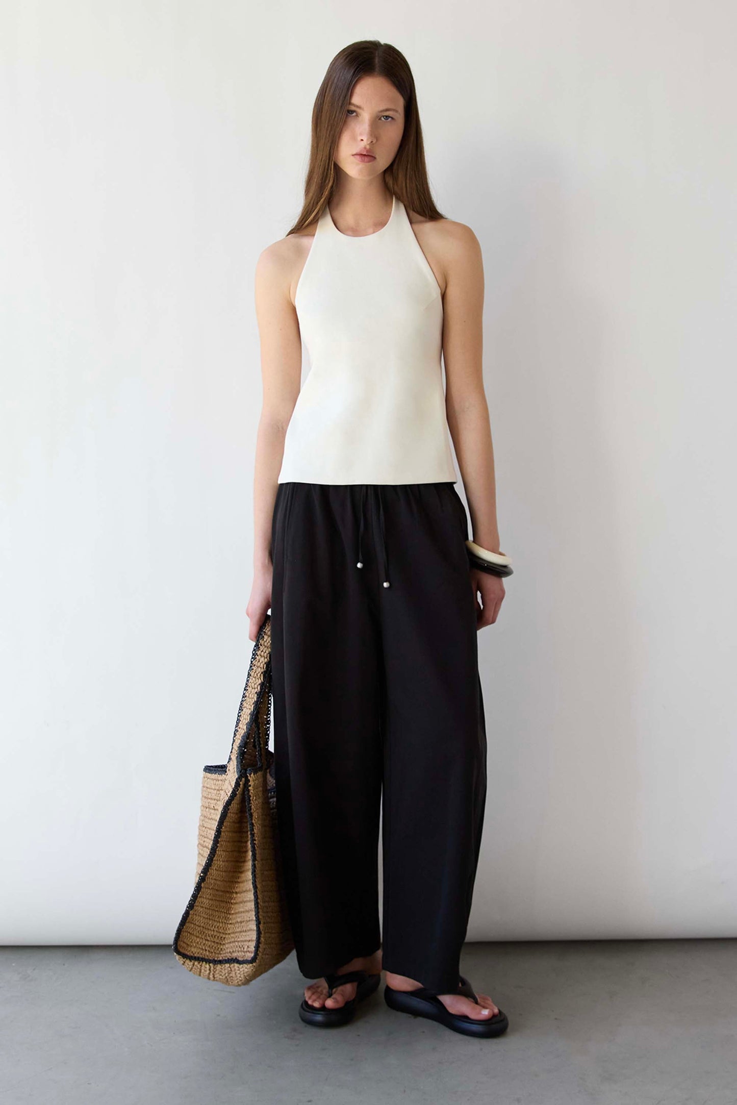 HALTER OPEN BACK TANK TOP