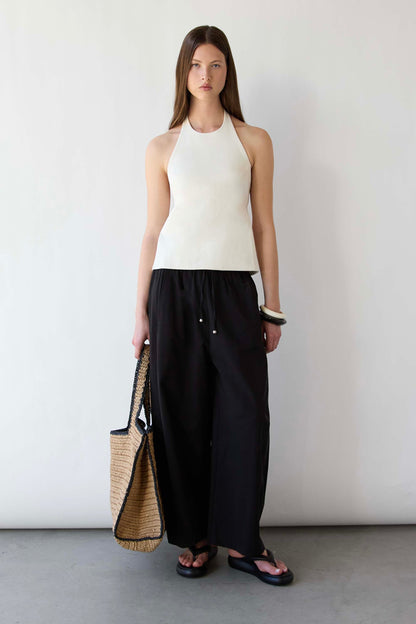 HALTER OPEN BACK TANK TOP