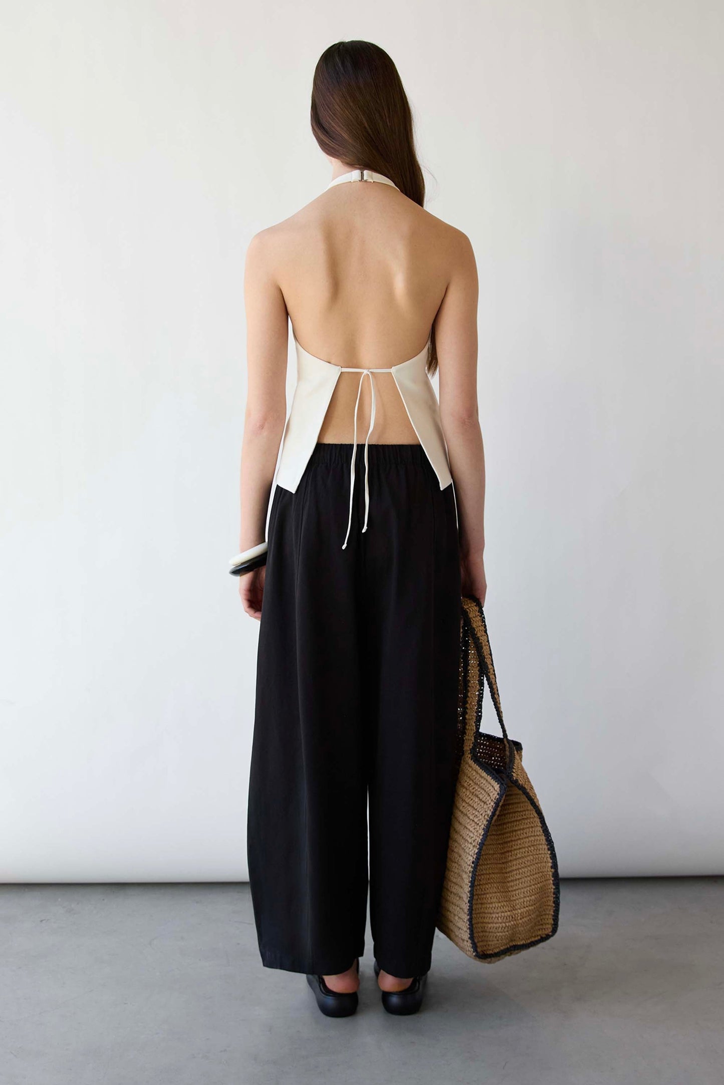 HALTER OPEN BACK TANK TOP