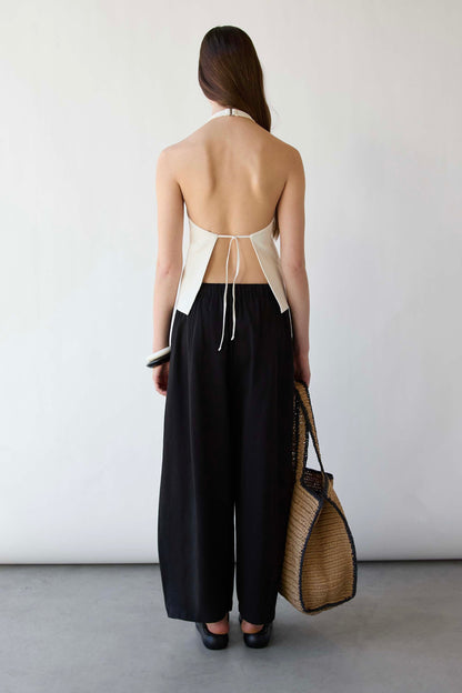HALTER OPEN BACK TANK TOP