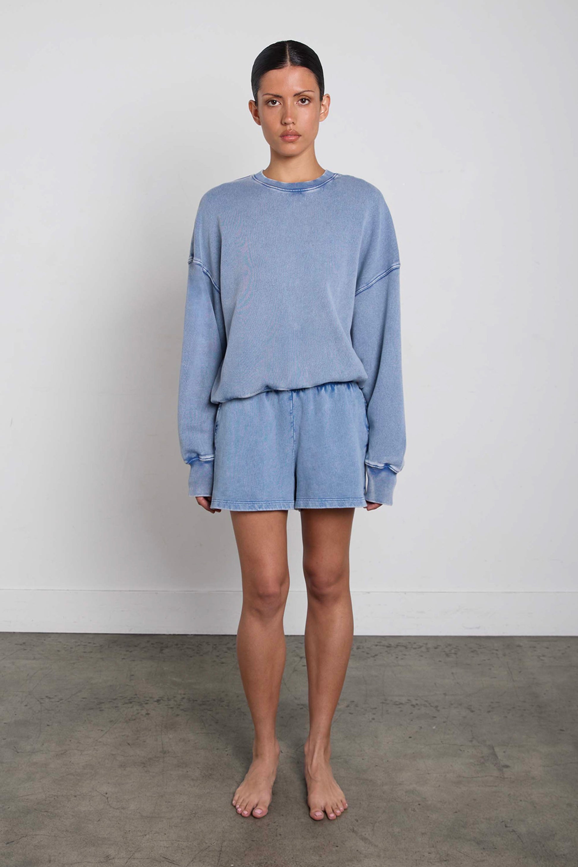 GARMENT DYED CREWNECK SWEATSHIRT