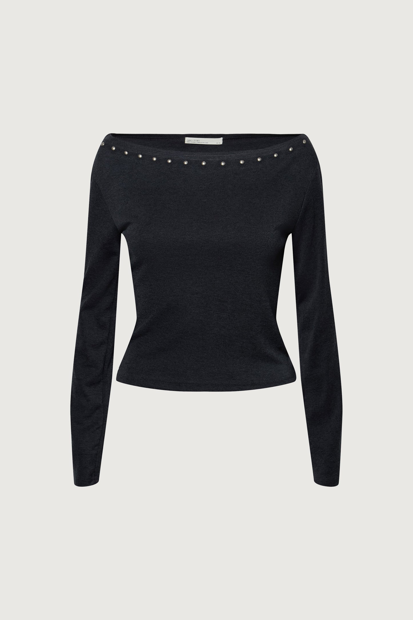 STUD DETAIL OFF THE SHOULDER TOP