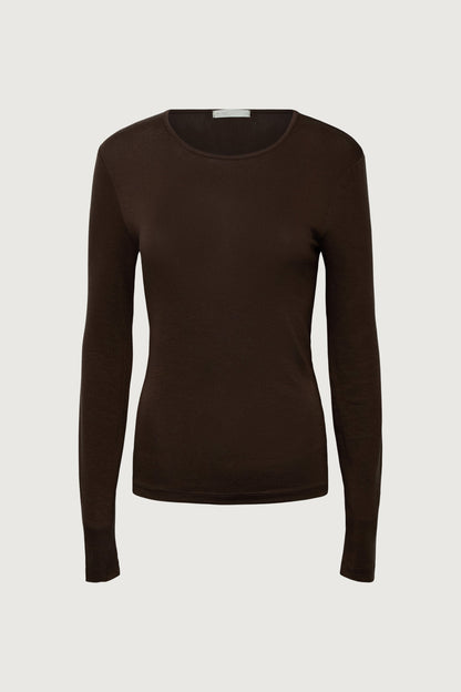 CLASSIC TENCEL LONG SLEEVE TOP
