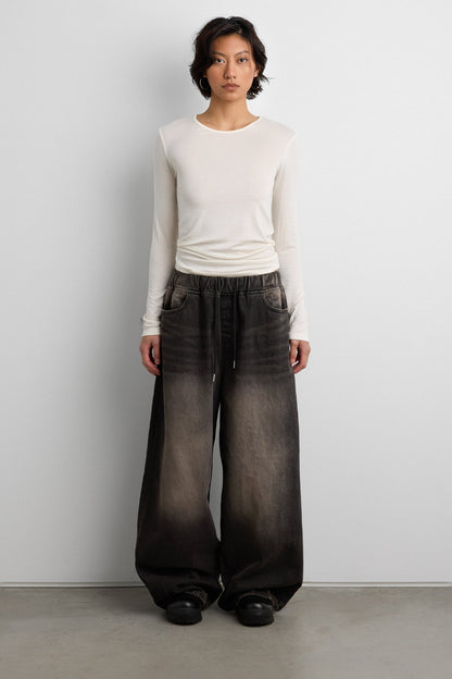 CLASSIC TENCEL LONG SLEEVE TOP