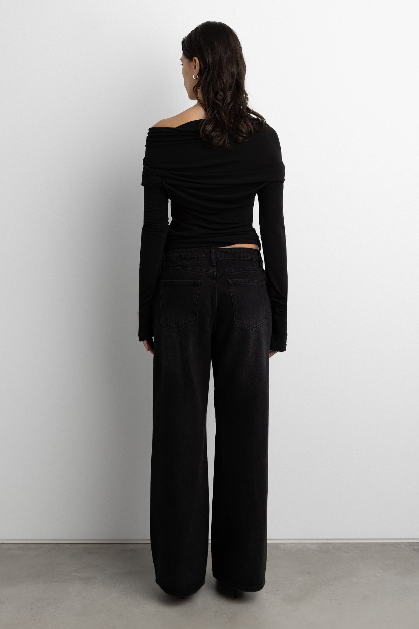 DRAPED OFF-SHOULDER TOP