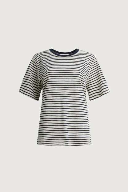 CONTRAST NECK T-SHIRT