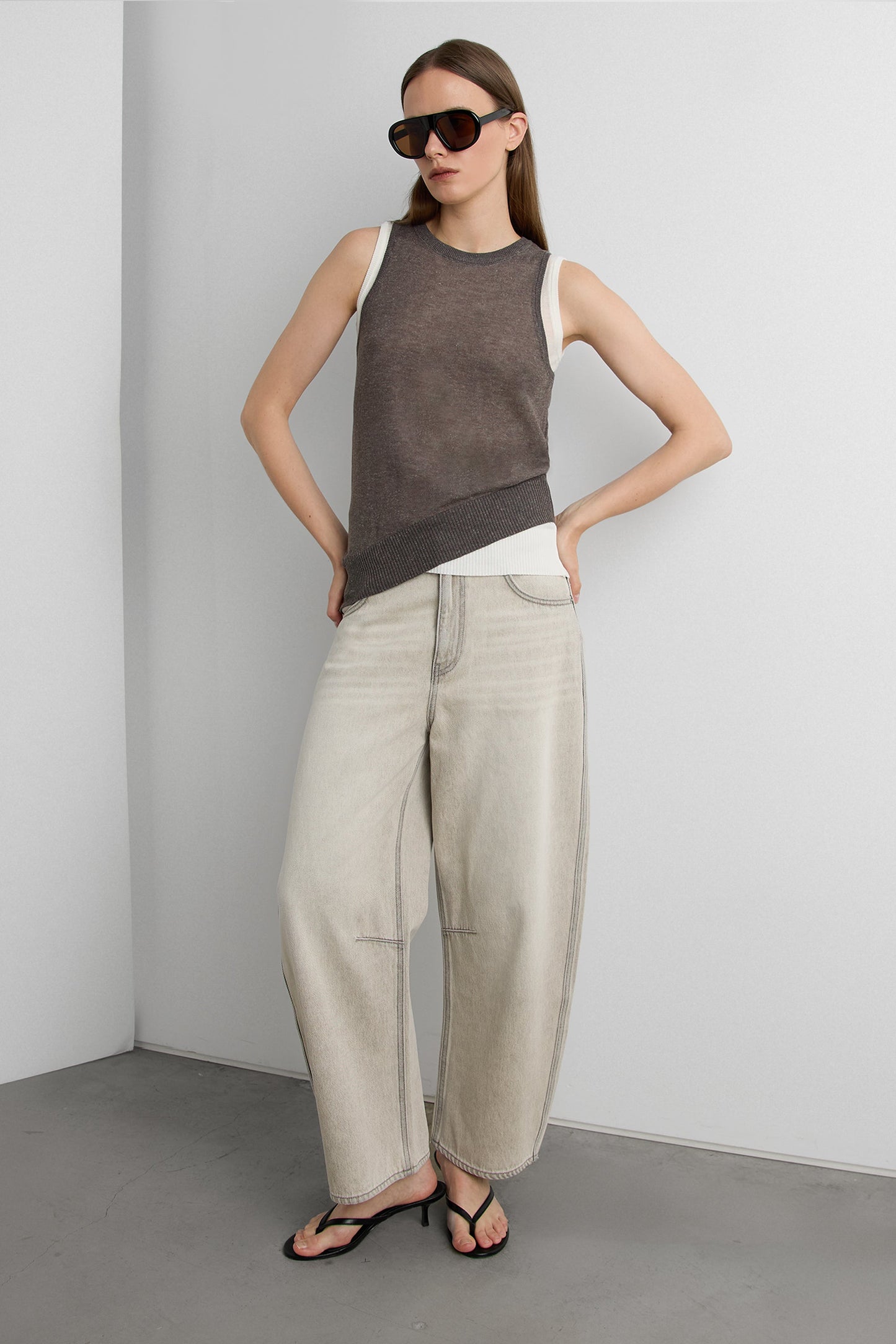 LAYERED CONTRAST TANK TOPS