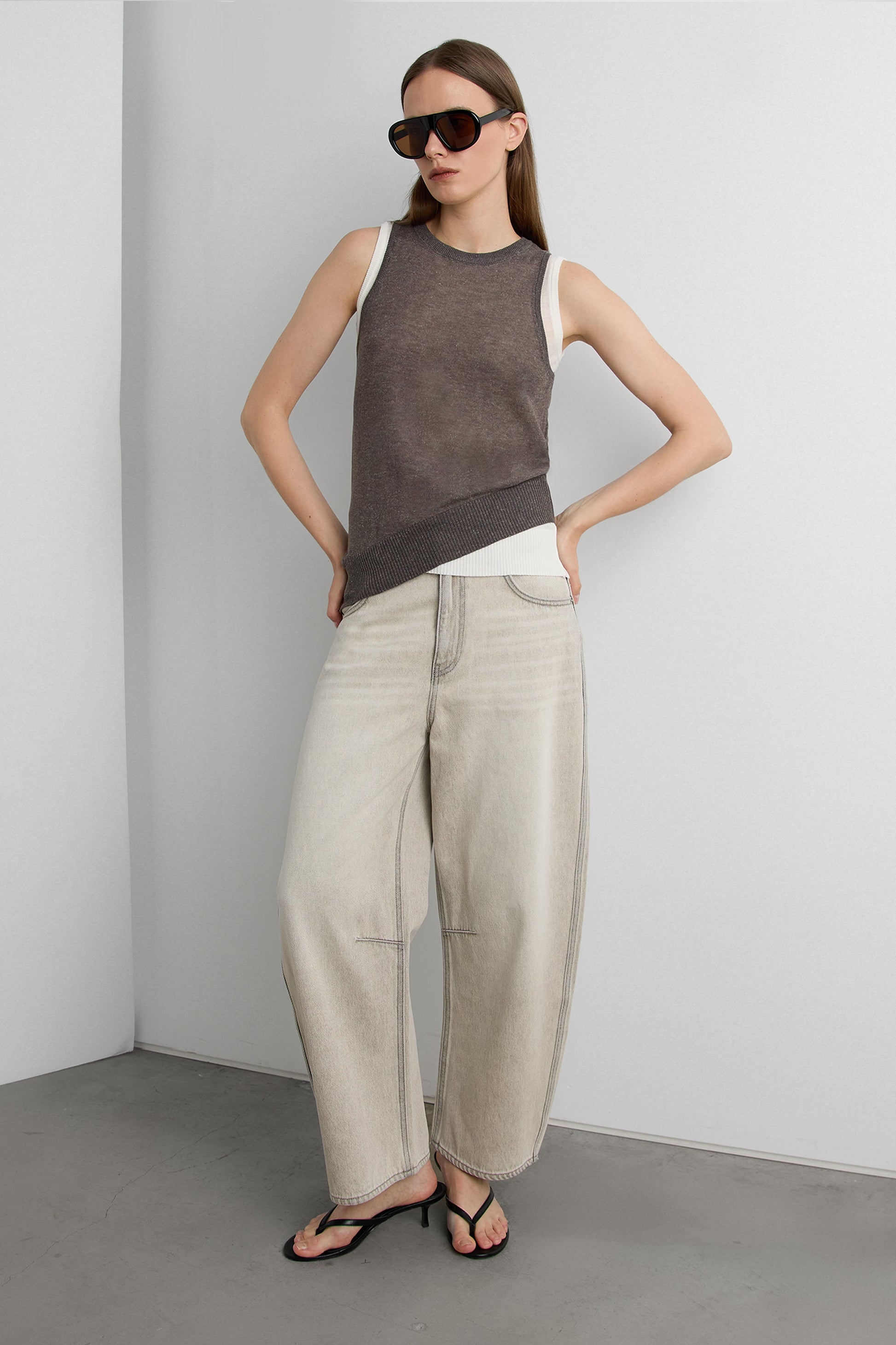 LAYERED CONTRAST TANK TOPS