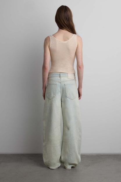 SHEER LAYERED TOP WITH PIPING DETAIL