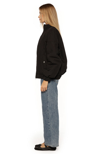Ace Black Oversized Puffer Jacket