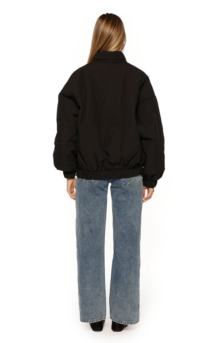 Ace Black Oversized Puffer Jacket