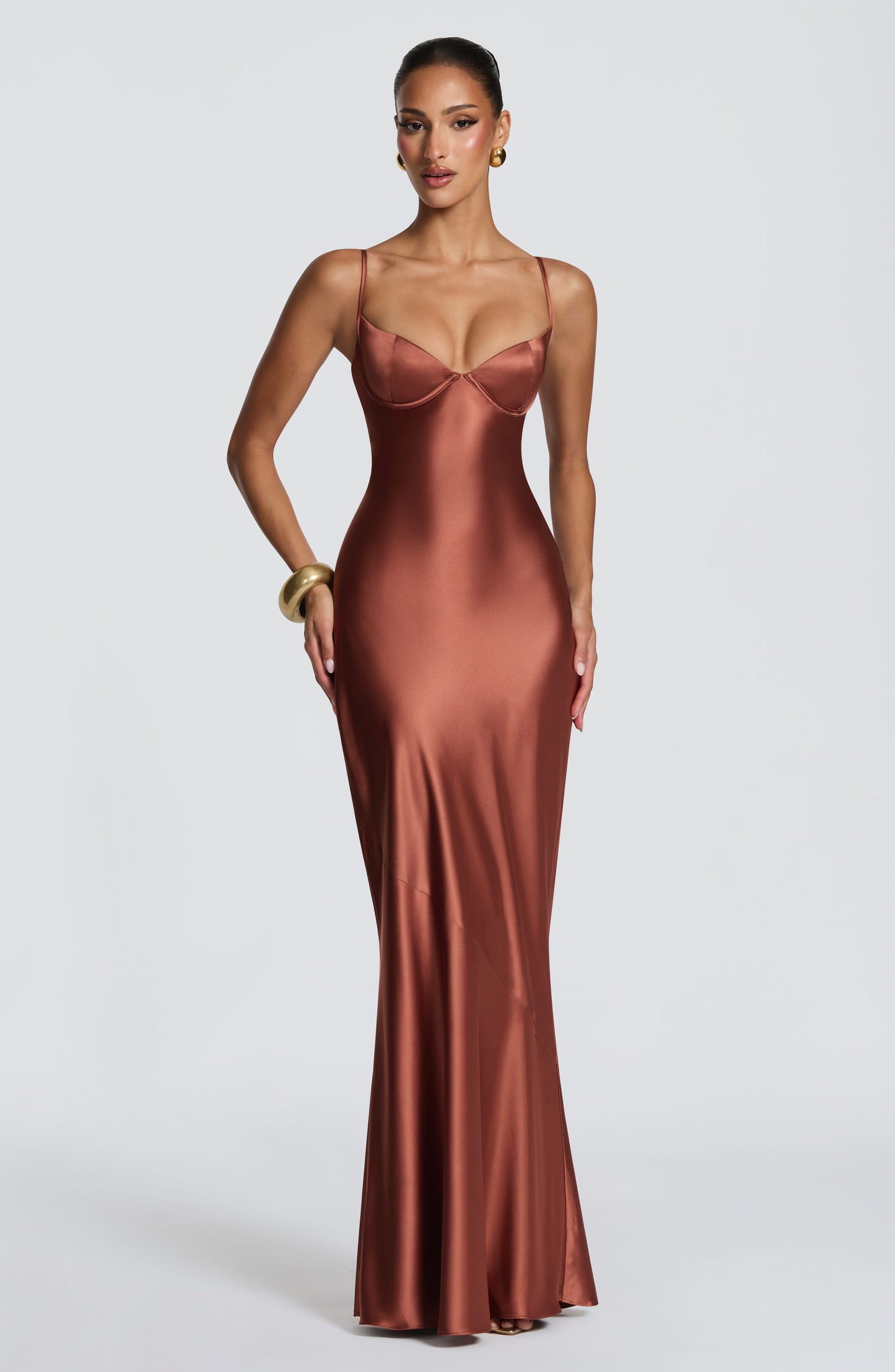 Amorette Maxi Dress - Rust