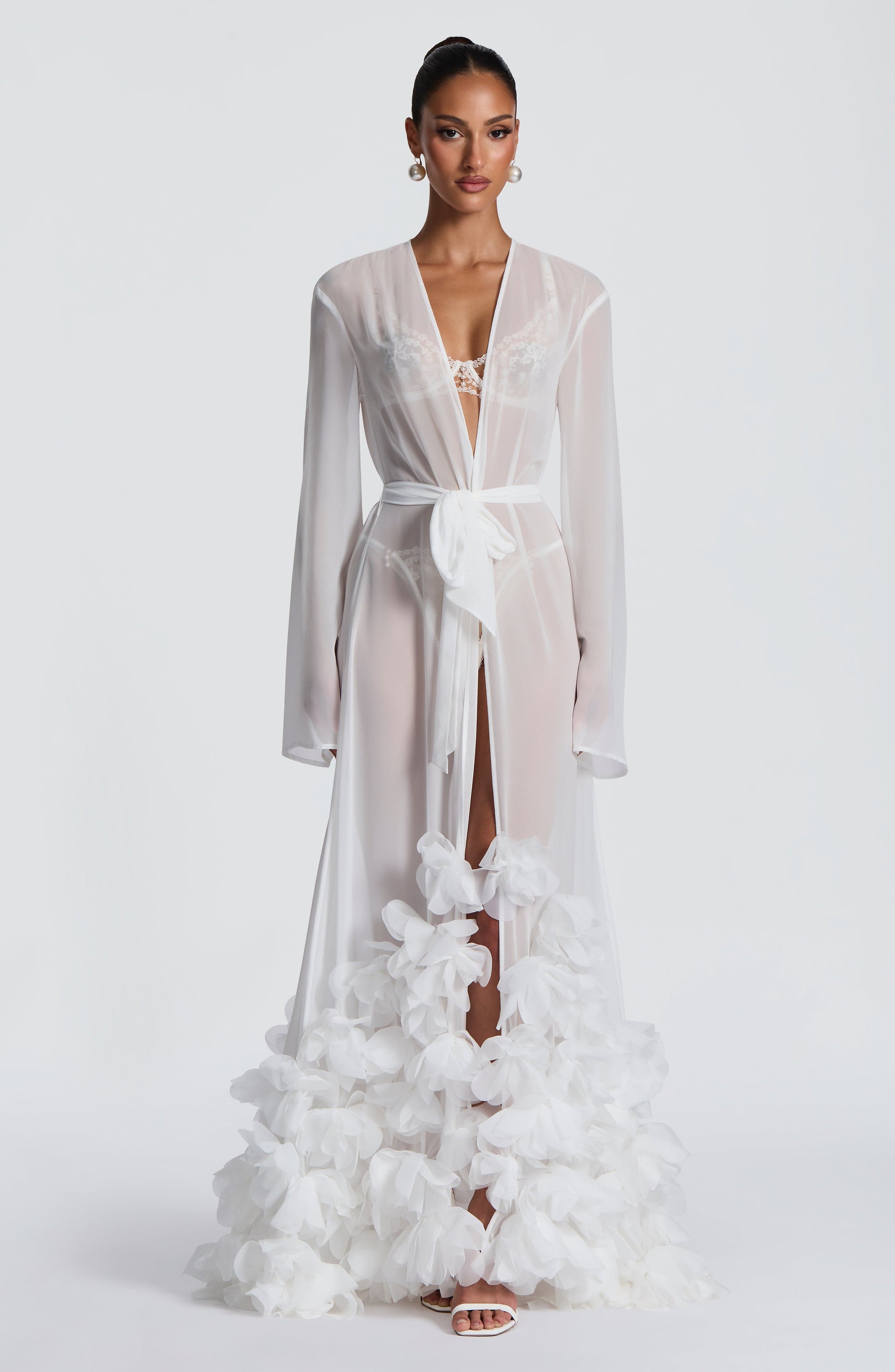 Anwen Dressing Gown - Ivory